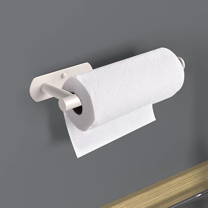 VAEHOLD Adhesive Paper Towel Holder Under Cabinet Wall Mount - Image 6