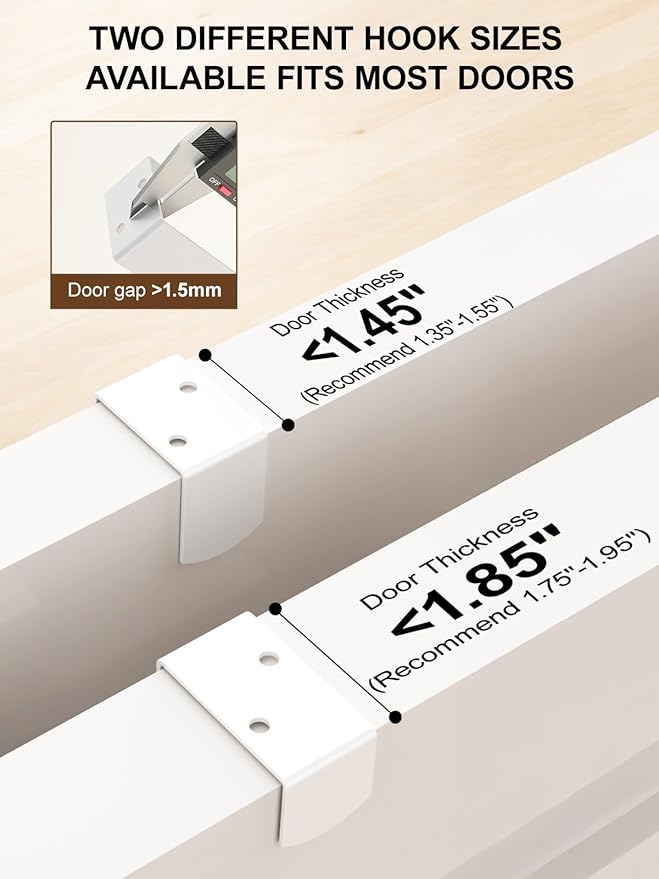 Delamu 9-Tier Over the Door Pantry Organizer, Adjustable Pantry Door Organizers - Image 3