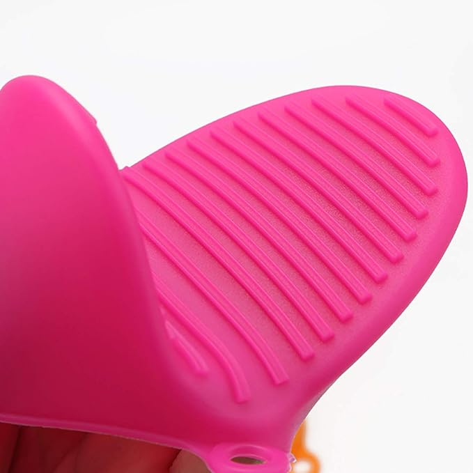 2 Pairs Mini Oven Gloves Silicone Heat Resistant Cooking Pinch Mitts Potholder - Image 4