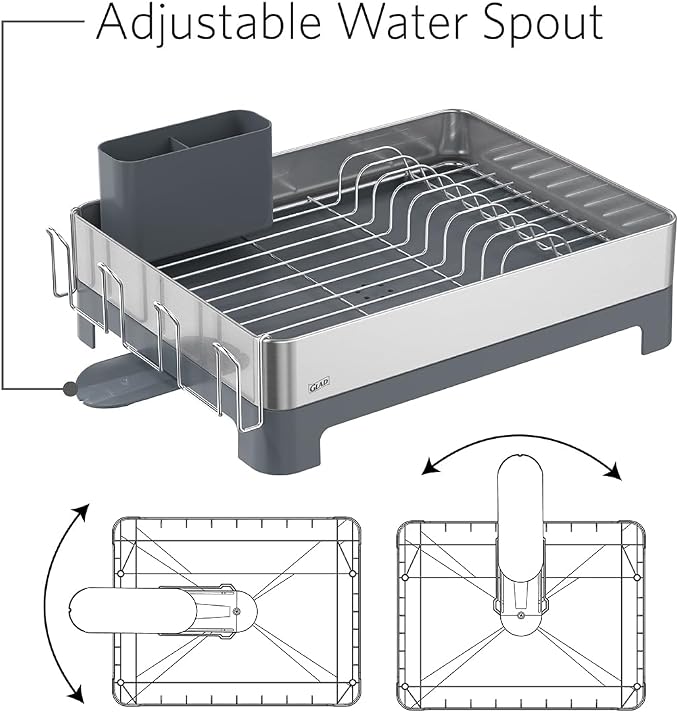 Glad Stainless Steel Dish Drying Rack - Image 3