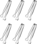 6 Pcs Mini Serving Tongs, 4.3 Inch Heart-Shaped Small Ice Tongs, Food Grade by Unknown