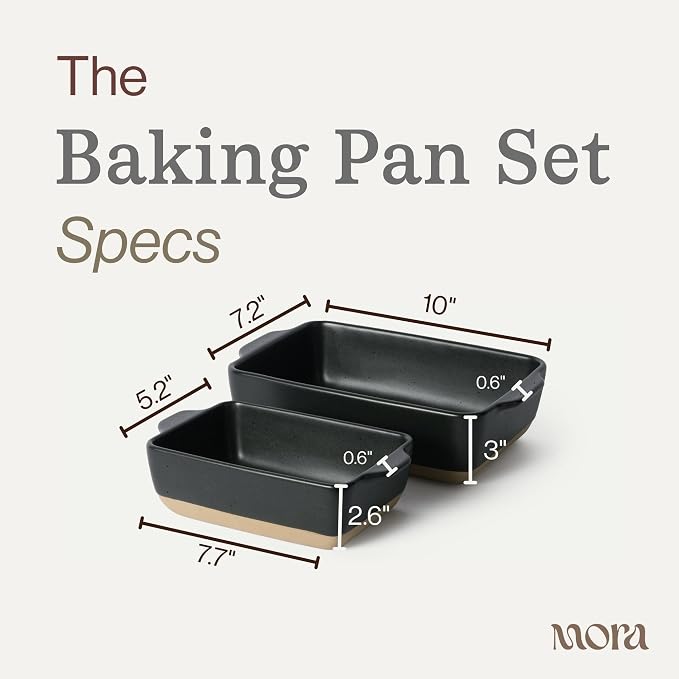Mora Ceramic Set of 2 Baking Dishes - Image 2