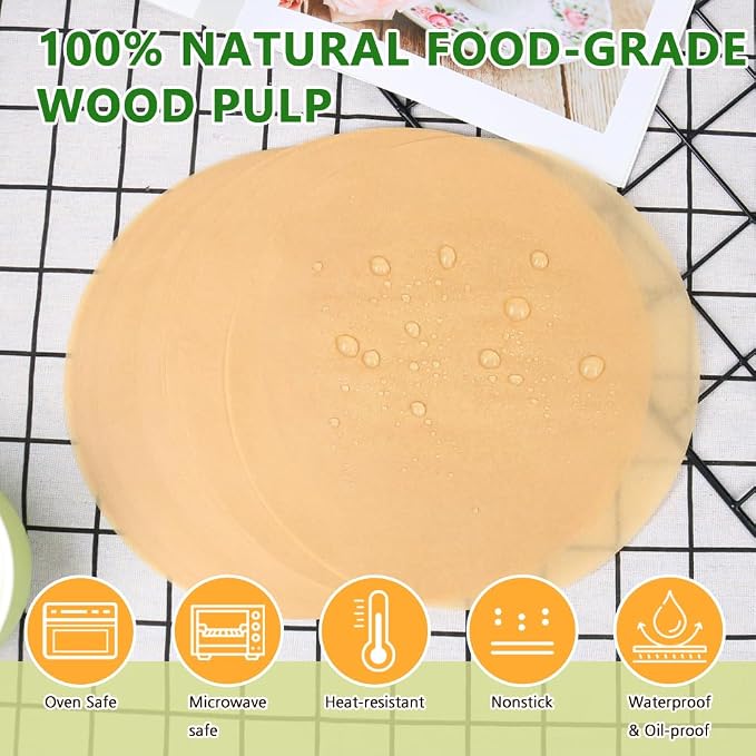 BOYAN 6 Inch Parchment Paper Rounds, Hamburger Patty Paper/Burger Press Paper - Image 3