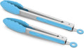 2 Pack Silicone Kitchen Tongs – 9" & 12" Set, Heat Resistant up to 500°F by ALLWIN-HOUSEWARE
