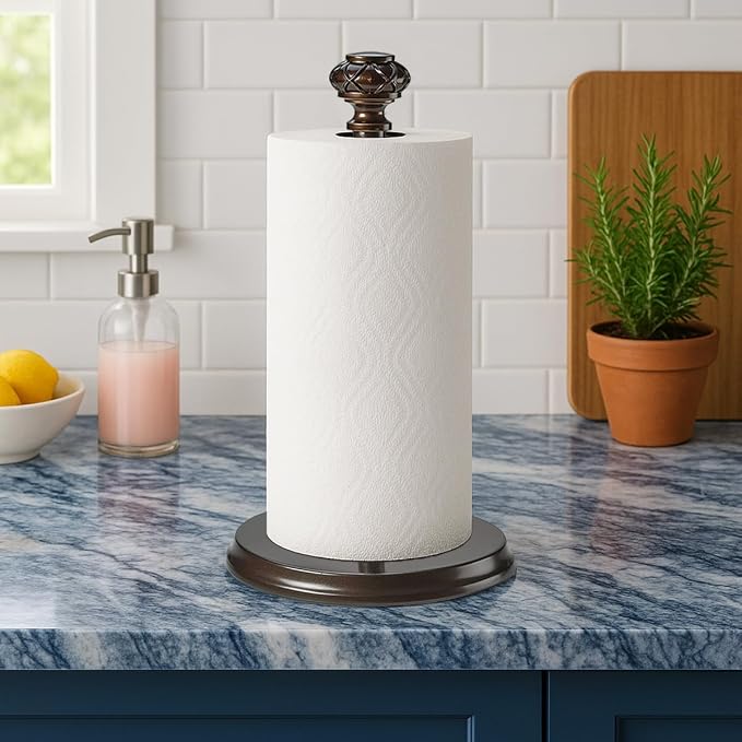 Paper Towel Holder Stand for Countertop, Decorative Freestanding Paper Towel - Image 3