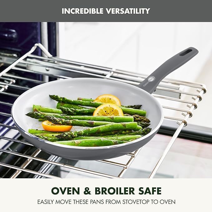 GreenPan Dover Healthy Ceramic Nonstick, 12 Piece Cookware Pots and Pans Set - Image 6