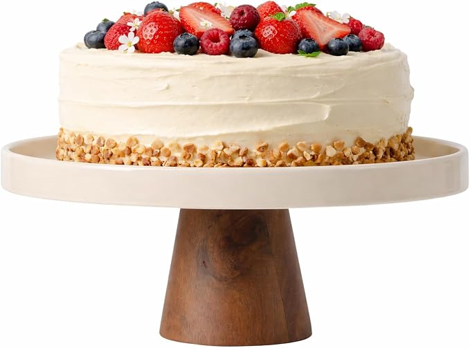 Gibson Elite 10.7-Inch Stoneware Cake Stand by GibsonHomewares
