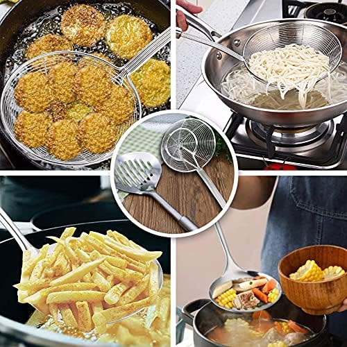 Multi Kitchen Utensil Stainless Steel Cooking Skimmer Slotted Fish