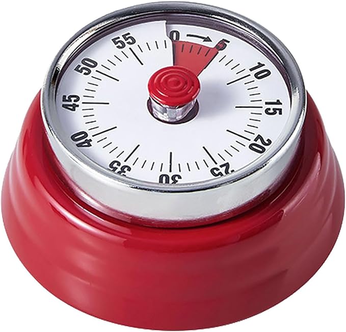 Elegant Stainless Steel Vintage Kitchen Timer by Hongjie