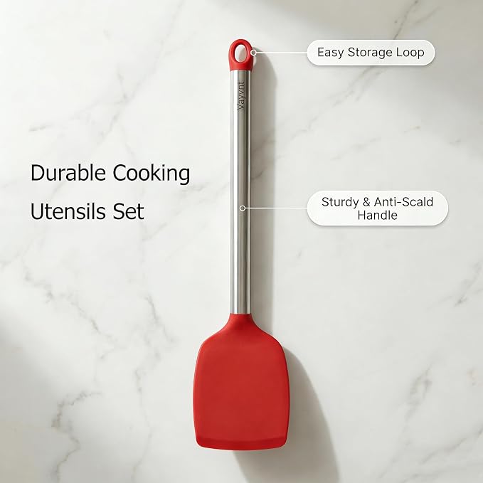 Vayvnt 4 PCS Silicone Kitchen Utensils, Large Cooking Utensils Set - Image 8