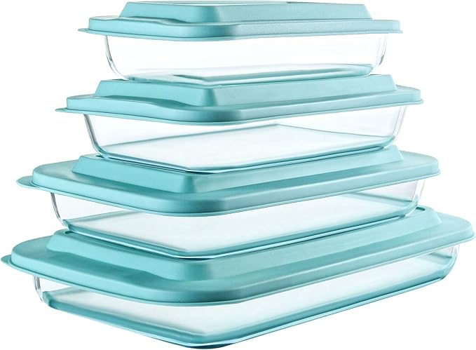 8-Piece Deep Glass Baking Dish Set by MMCIRCO