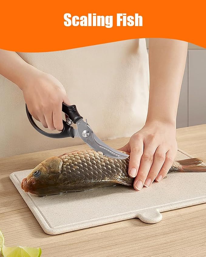 Brigii Kitchen Shears, Stainless Steel Heavy Duty Poultry Shears, and Vegetables - Image 3