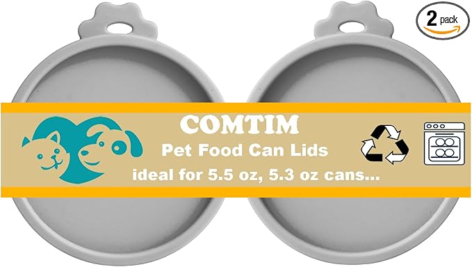 Comtim Cat Food Can Covers Lids by COMTIM