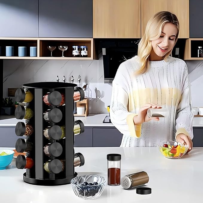 Handisen Rotating Spice Rack Organizer - Image 5