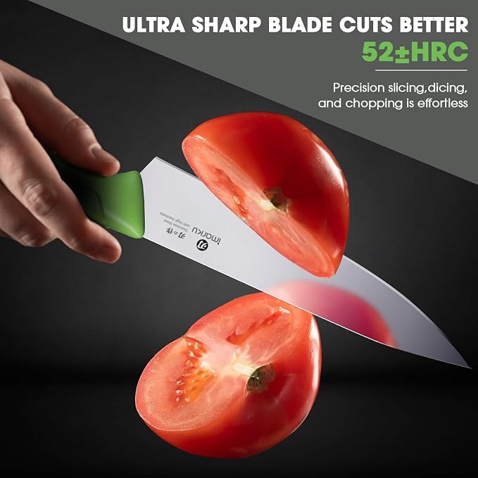 imarku® Knife Set with Block, Sharp Knife Sets with Built-in Sharpener - Image 5
