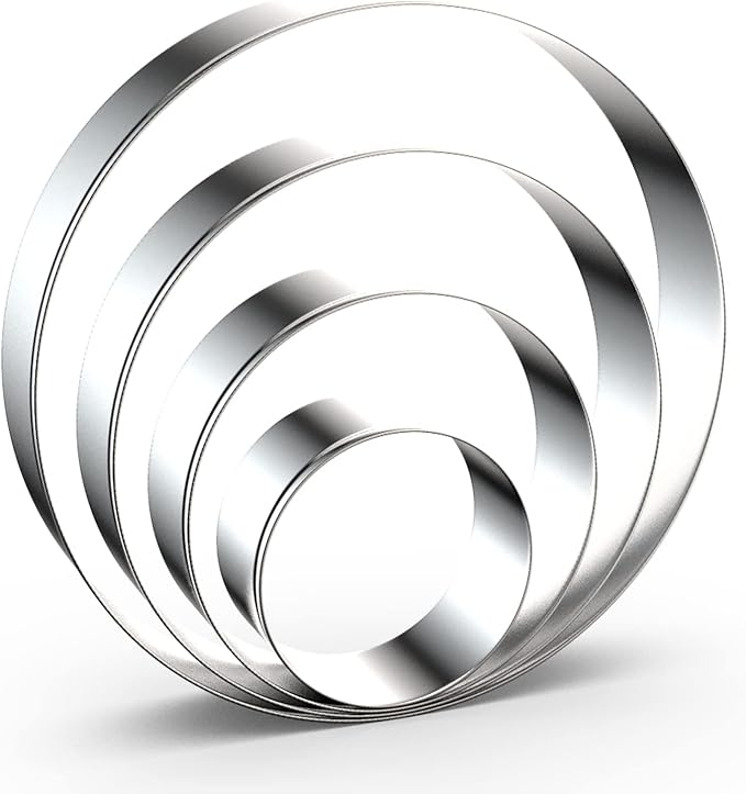 Circle Round Biscuit Cookie Cutter Set by QAAQS