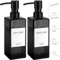 GMISUN Black Glass Soap Dispenser, Hand Soap Dispenser by GMISUN