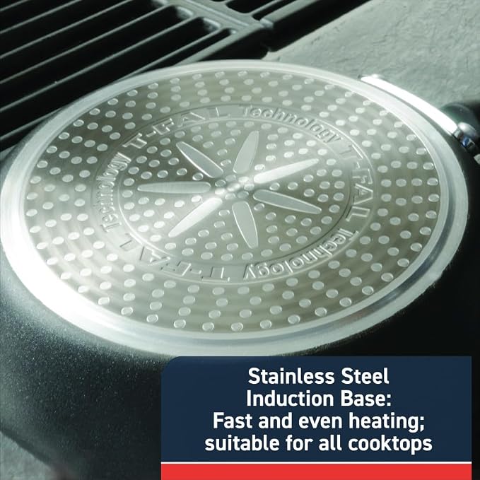 T-Fal Experience Non Stick Fry Pan Set 3 Piece, 12 Inch Induction Oven Broiler - Image 5