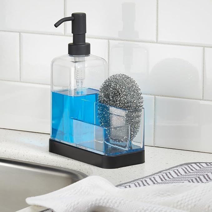 iDesign Forma BPA-Free Plastic Soap and Sponge Sink Organizer Caddy - Image 2