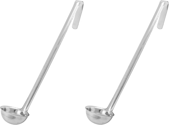 Winco Prime One Piece Stainless Steel Ladle, NSF Listed, 1 Ounce by Winco