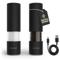 LARS NYSØM Electric Salt and Pepper Grinder Set I Automatic Salt and Pepper by LN