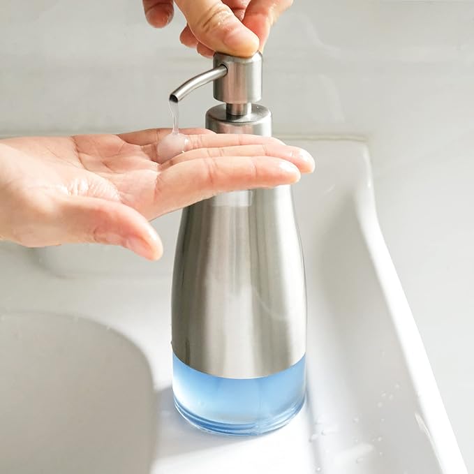 AUMIO Soap Dispenser with Non-Slip Silicone Pad - Image 4