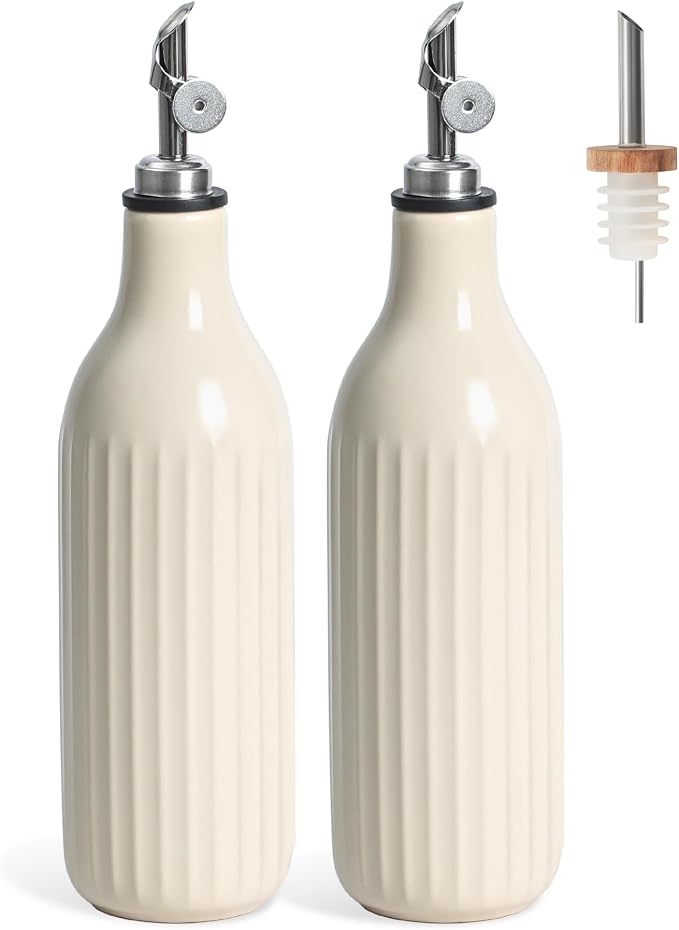 FE FUN ELEMENTS Olive Oil Dispenser Bottle, 19 oz Oil Dispenser by IntoYourHouseOntoYourTable