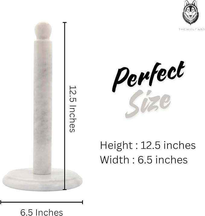Handmade Marble Paper Towel Holder - Image 5