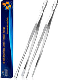 JETKONG 2 Pcs 16-Inch Kitchen Tweezers Extra Long Tweezer Tongs, Heavy Duty by JETKONG