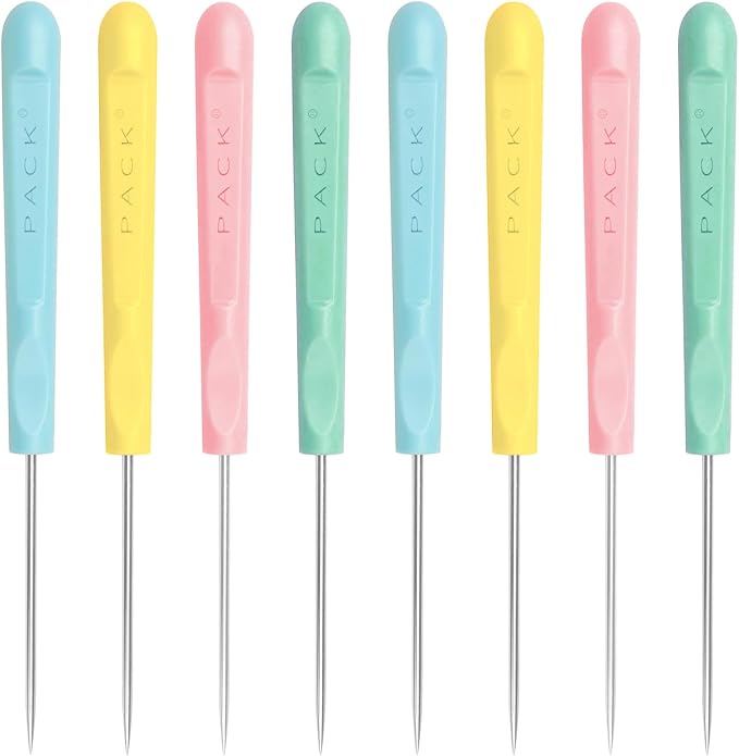 8Pcs 5.2 Inches Sugar Stir Needle, Cookie Scribe Needles Cake Decorating Needle by IAXSEE