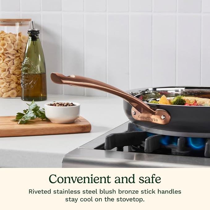 Cuisinart 11-Piece Matte Black Elegance Cookware Set - Image 4