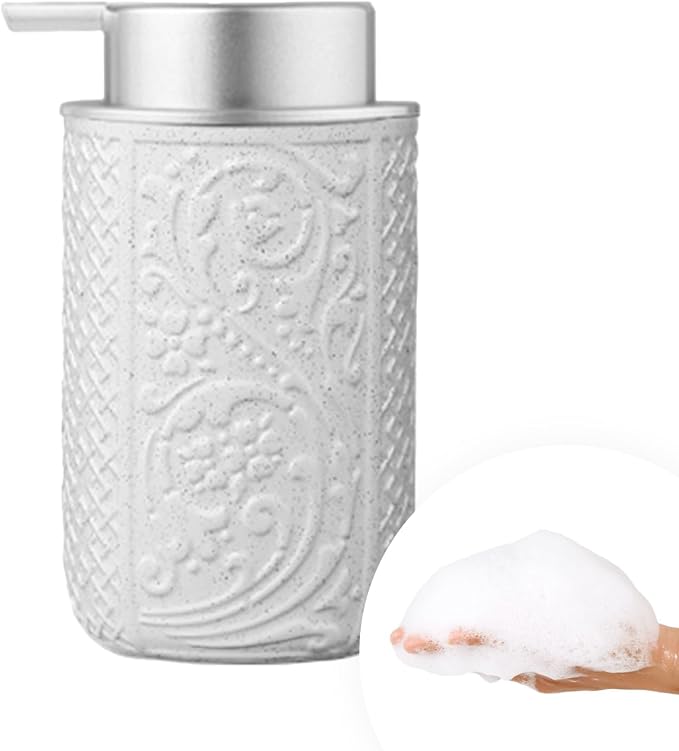 12OZ/350ML Ceramic Foaming Soap Dispenser Empty Hand Soap Dispenser Refillable by QQStudio