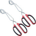 HINMAY Stainless Steel Scissor Tongs 11-Inch Heavy Duty Grilling Tongs by HINMAY