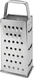 Stainless Steel Vegetable Grater, 4-Sided Portable Metal Grater, Cheese Grater by Unknown