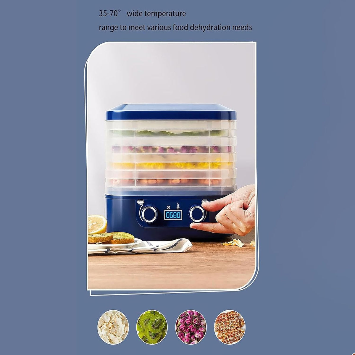 5 Trays Home Food Freeze Dryer Machine, Candy Freeze Dryer With Smart