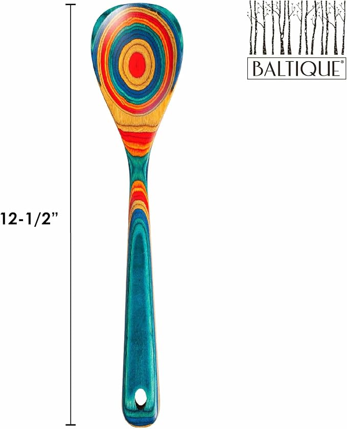 Totally Bamboo Baltique Montego Bay Collection 12-1/2" Wooden Cooking Spoon - Image 6