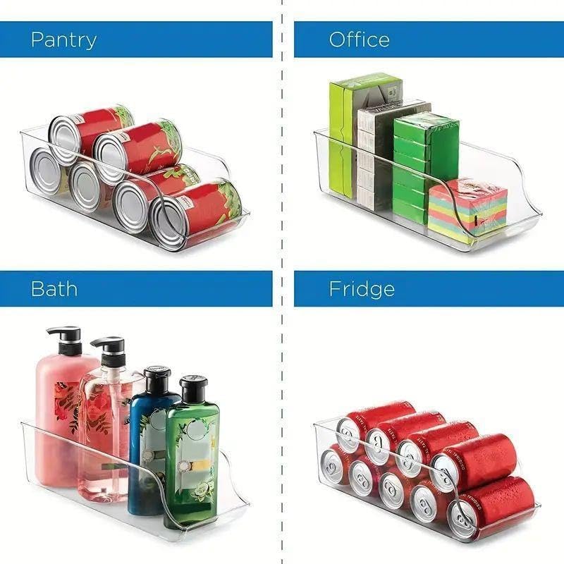 Clear Plastic Soda Can Dispenser for Refrigerator