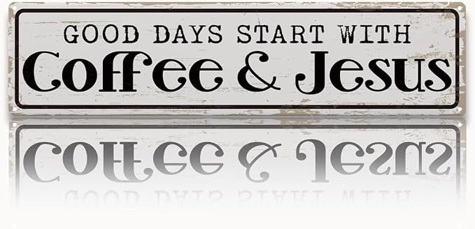 Coffee Signs for Coffees Station Decor, Good Days Start by Unknown