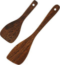Wooden Cooking Spatula Set, Natural Wenge Wood Spatulas by Unknown