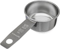 1/3 Cup Stainless Steel Measuring Cup | Sturdy Metal 80 ml | 80 cc | 3 oz | by Knupp+Co.