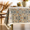 Farmhouse Floral Tablecloths Rectangular Vintage Table Cloth with