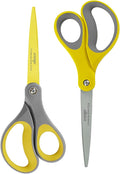 LIVINGO 8" 2 Pack Scissors, Titanium Coated Sharp Stainless Steel Non-stick by LIVINGO