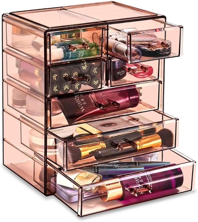 Sorbus Acrylic Makeup Organizer Set, 7-Drawer Vanity & Countertop Cosmetic - Image 9