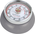 Zassenhaus Magnetic Retro 60 Minute Kitchen Timer, Cool Gray by Zassenhaus