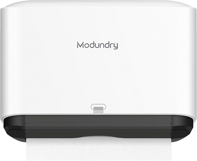 Wall Mount Paper Towel Dispenser, Adhesive No-Drill or Screw Install, Holds 200 by Modundry