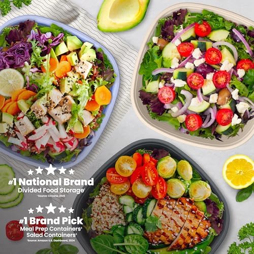 Bentgo Prep Food Storage Bowls with Lids, 10 Pack, PFAS & BPA-Free