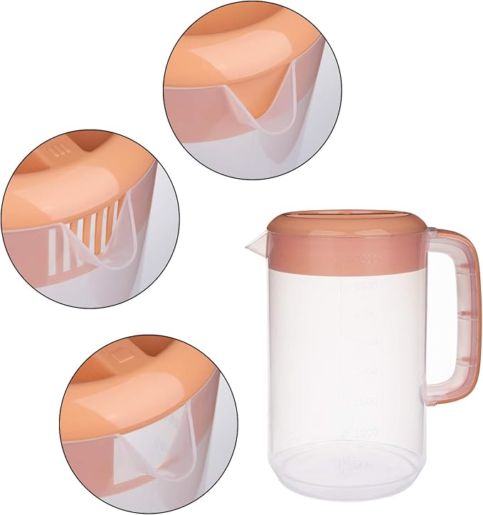Jucoan 2 Pack 1 Gallon Plastic Pitcher - Image 3