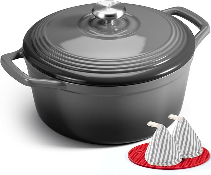 Overmont Enameled Cast Iron Dutch Oven by Overmont