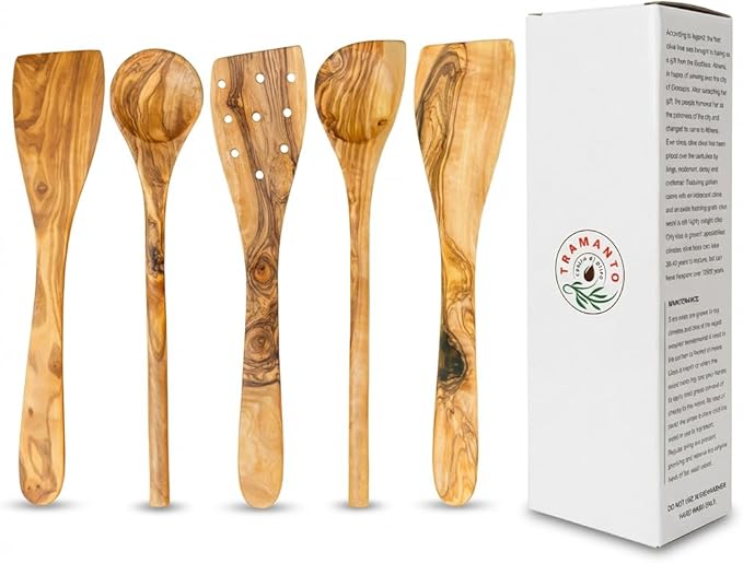 Tramanto Olive Wood Utensil Set by ThirteenChefs