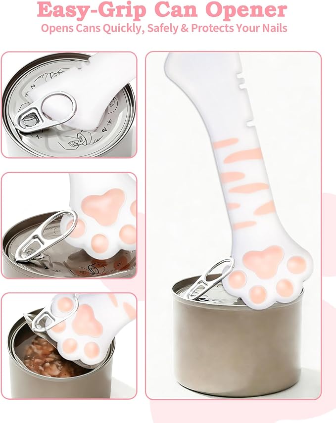 6 PCS Cat Food Can Covers Set, Reusable Silicone Can Lids - Image 4